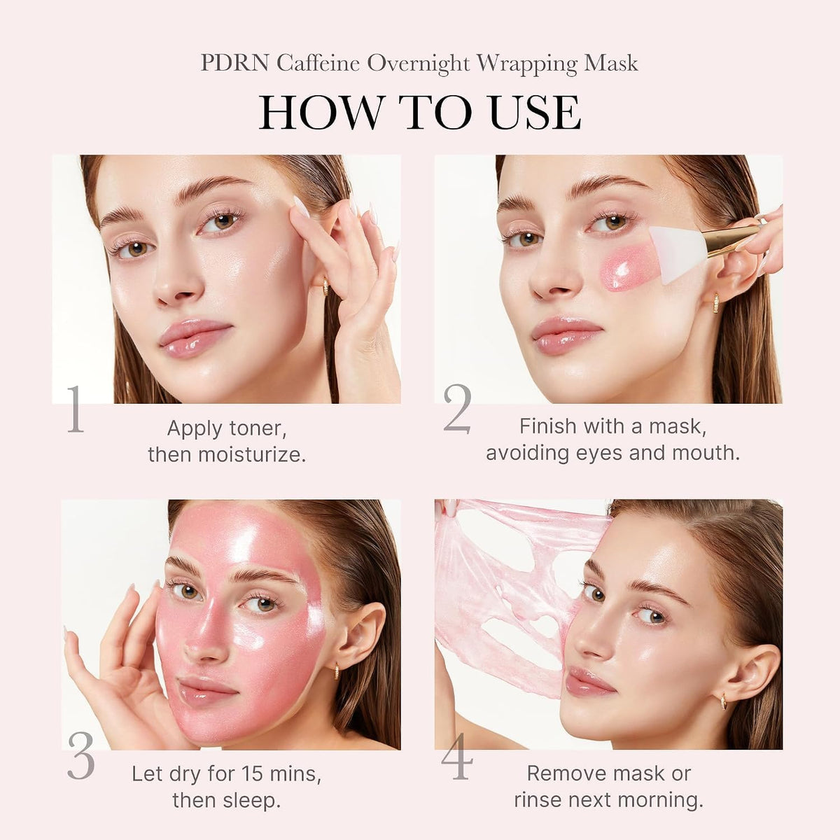 medicube PDRN Caffeine Overnight Wrapping Peel-Off Mask - view 5
