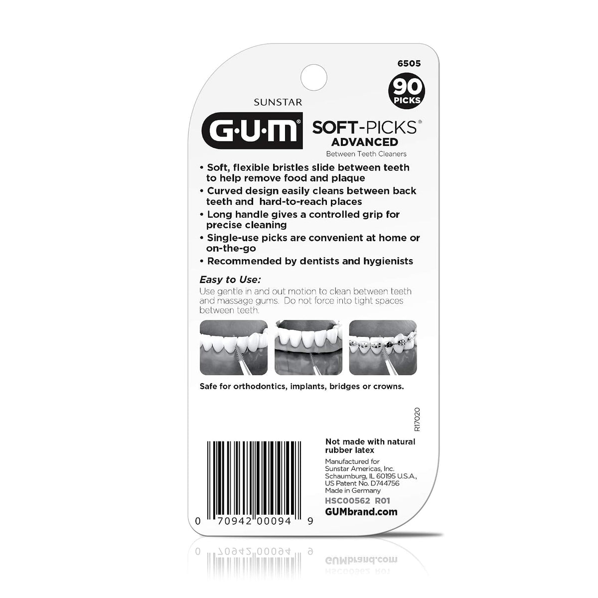 GUM Soft-Picks Advanced Interdental Picks, 90 Count - view 3