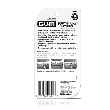 GUM Soft-Picks Advanced Interdental Picks, 90 Count - view 3