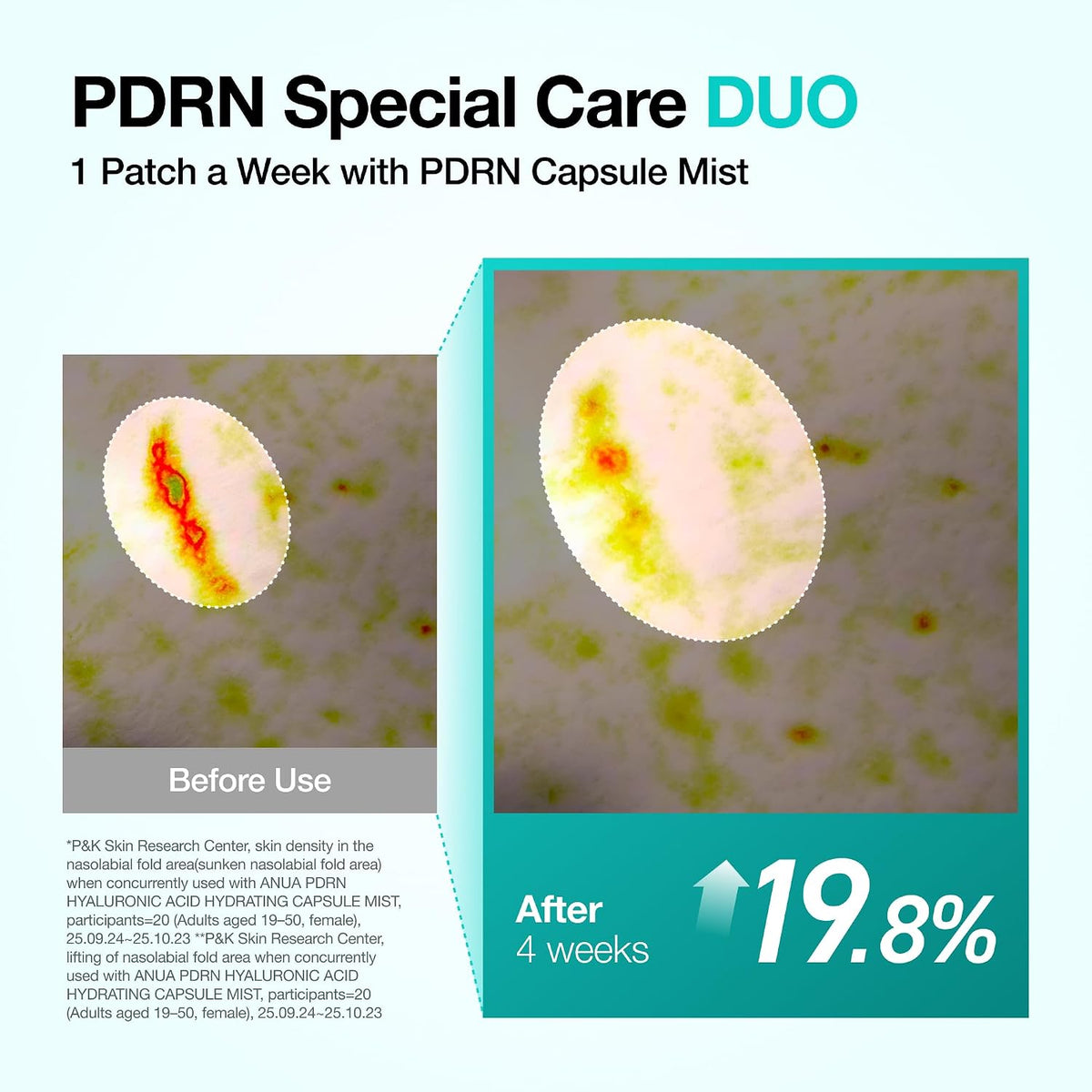 Anua Salmon DNA PDRN Collagen Melting Patch for Glass Skin (2 Pairs x 4) - view 4