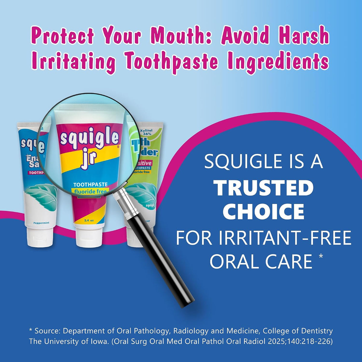 Squigle Jr Kids Fluoride-Free Xylitol Toothpaste Raspberry - view 3
