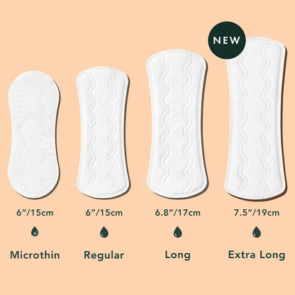 Rael Organic Cotton Cover Panty Liners, Extra Long, 60 Count - view 5