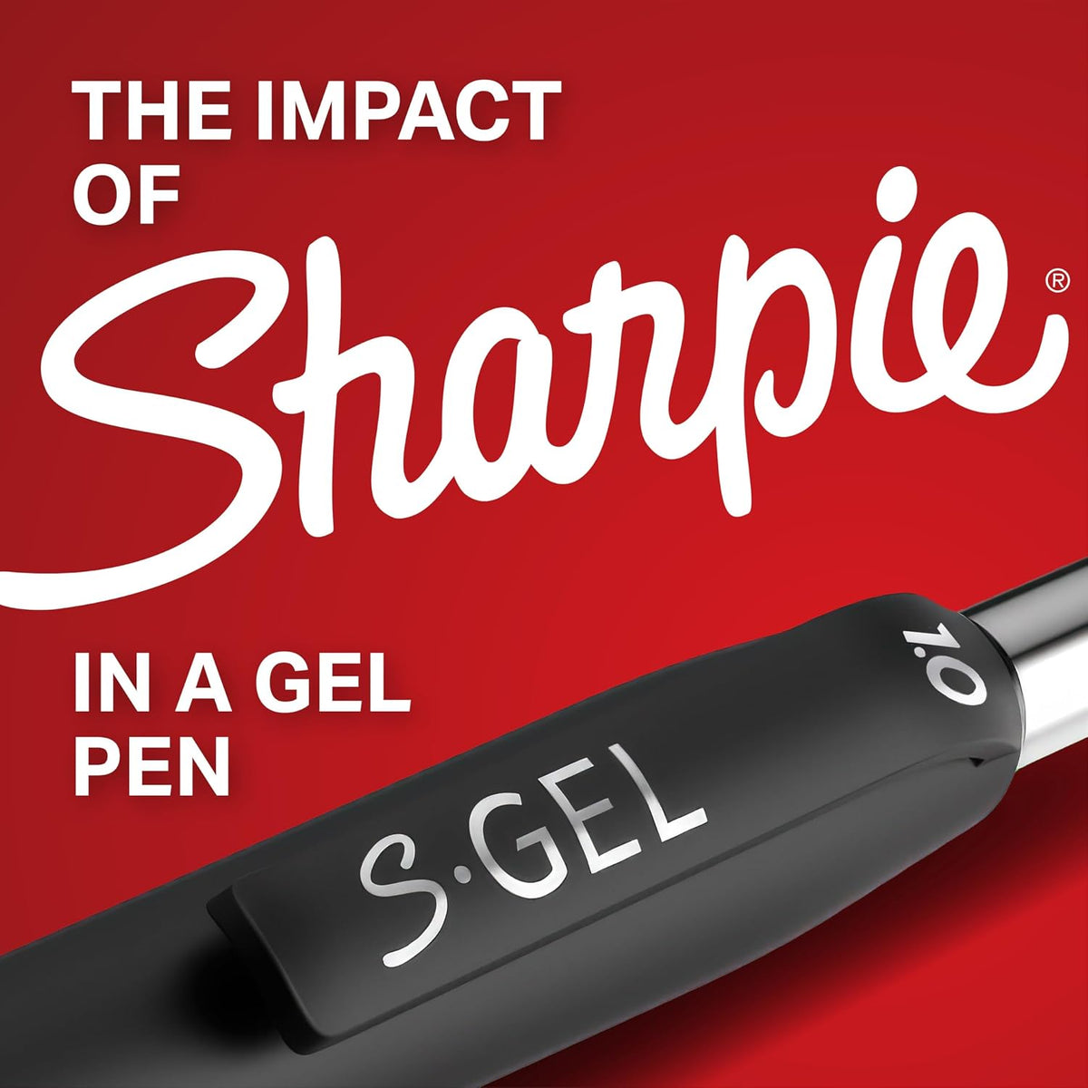 Sharpie S-Gel Gel Pens, Medium Point 0.7mm, Black Ink, 12 Count - view 3
