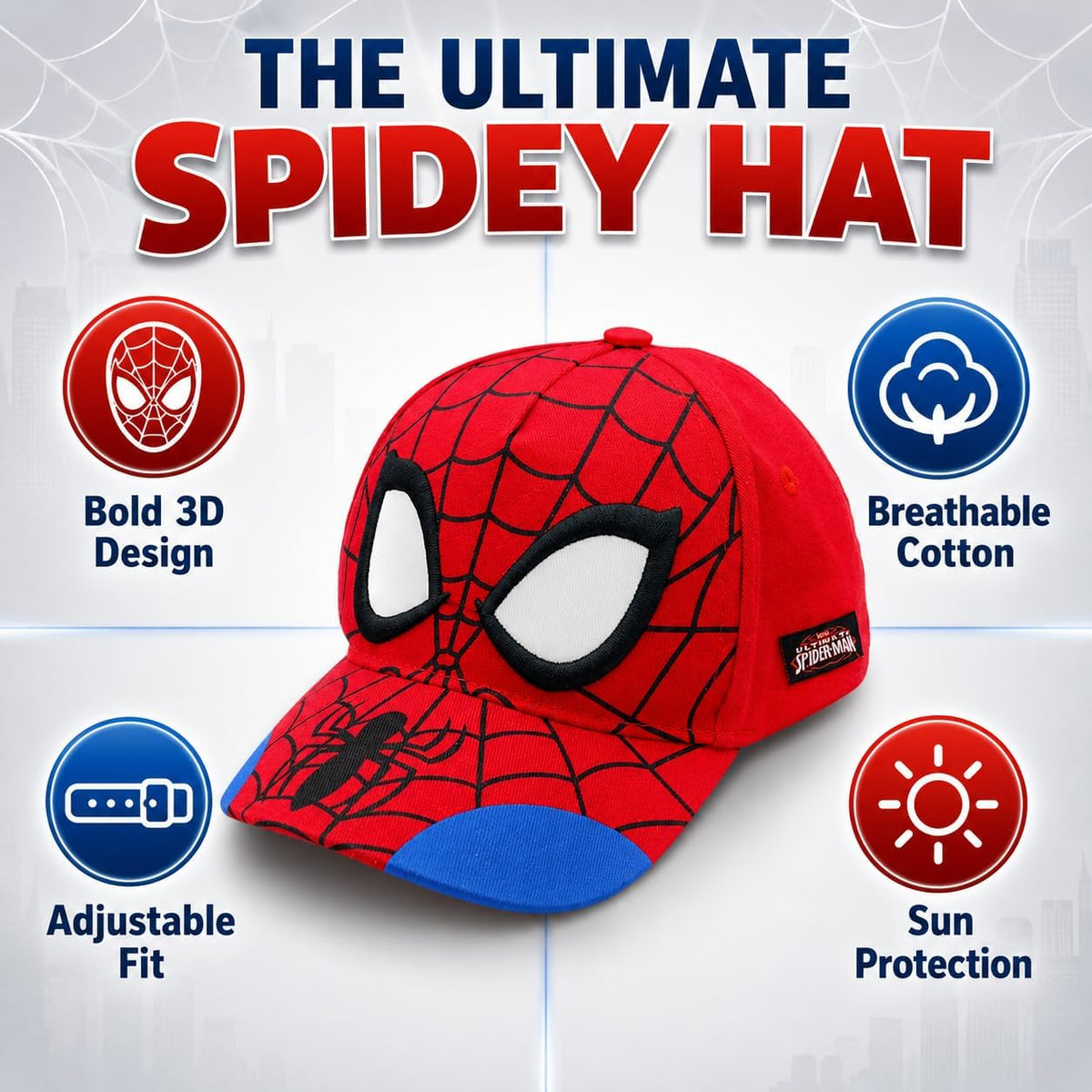 Marvel Accessory Supply Spider-Man 3D Boys Hat - view 2