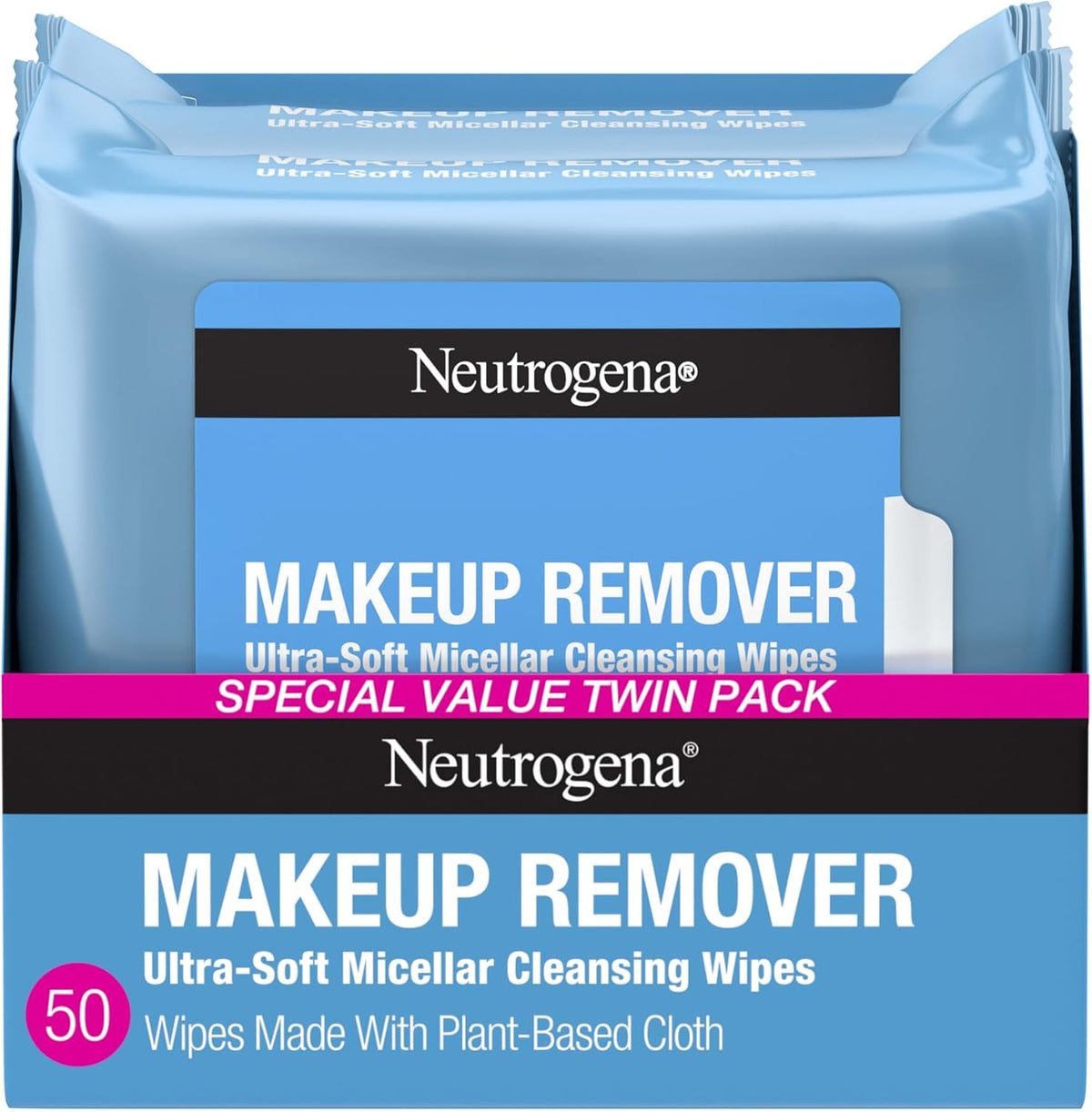 Neutrogena Makeup Removing Wipes 25 Count, Pack of 2 — product view