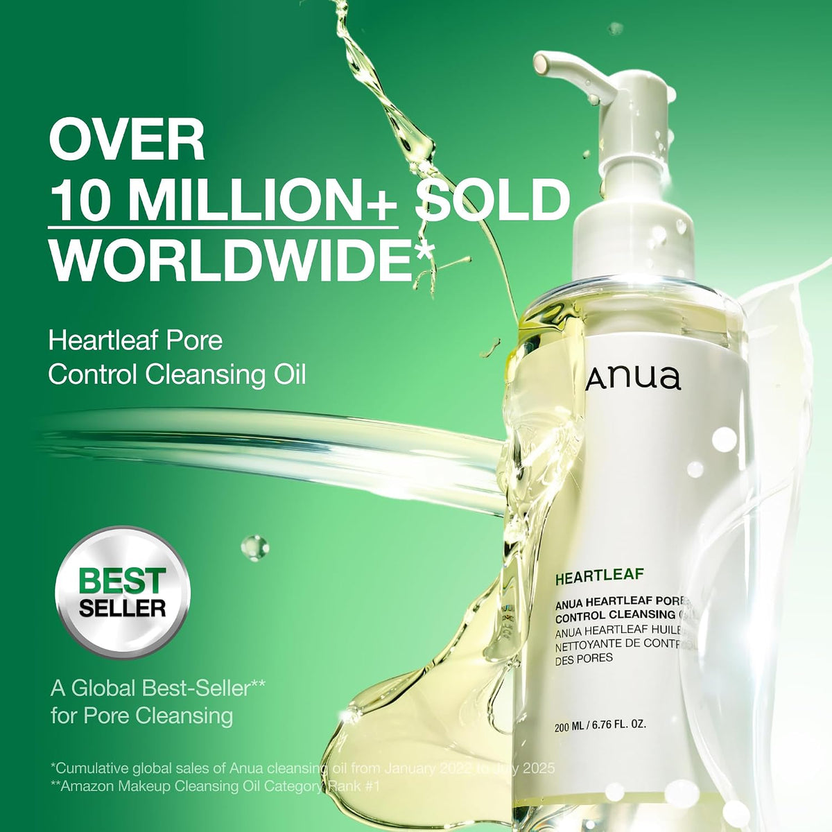 Anua Heartleaf Pore Control Cleansing Oil, 6.76 fl oz - view 3