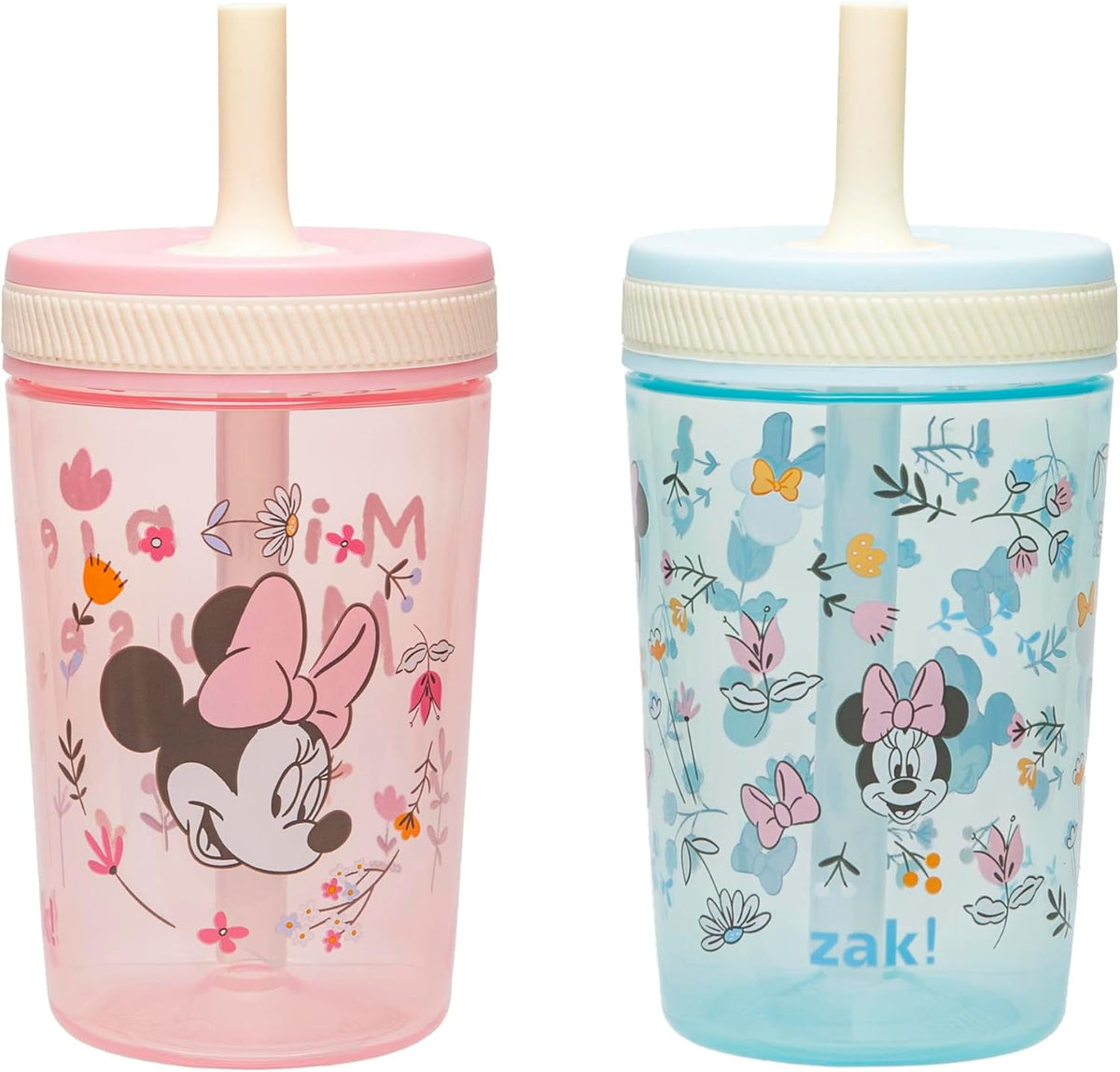 Zak Designs Disney Minnie Mouse Kelso Toddler Cups, 450 ml (15 oz), Pack of 2 — product view