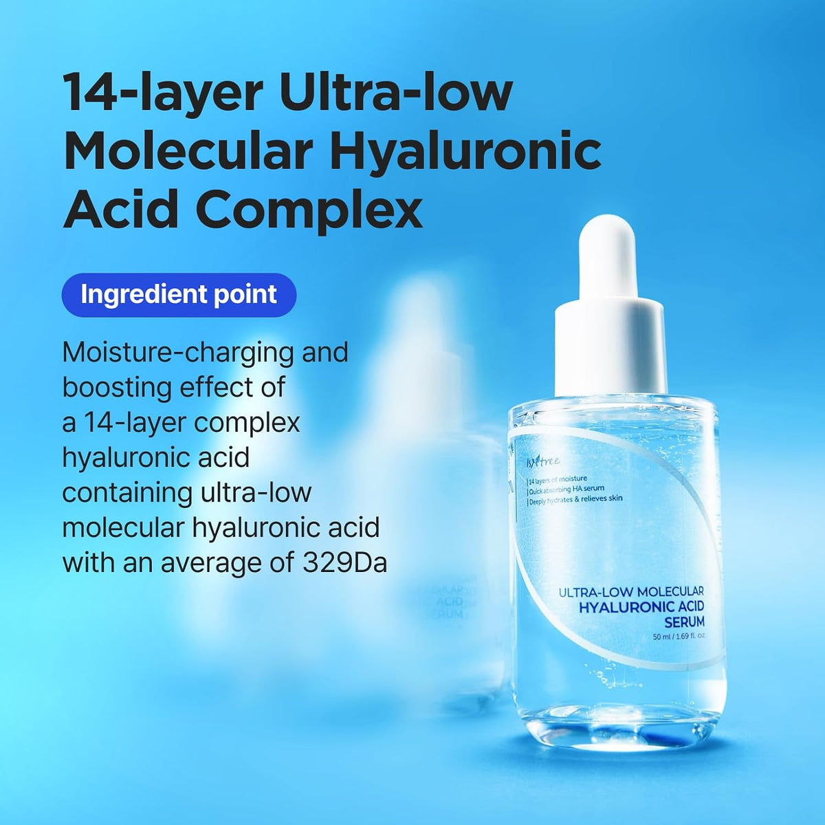 Isntree Ultra-Low Molecular Hyaluronic Acid Serum 1.69 fl oz - view 4