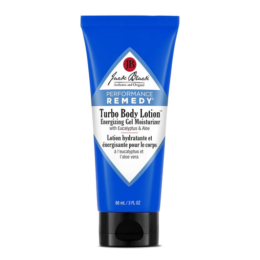 Jack Black Turbo Body Lotion for Men, Energizing Gel Moisturizer 3 fl oz