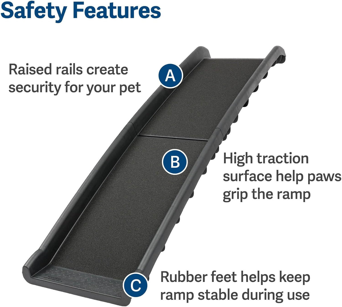PetSafe Happy Ride Folding Dog Ramp, 62 Inch, Supports Up to 150 lb - view 3