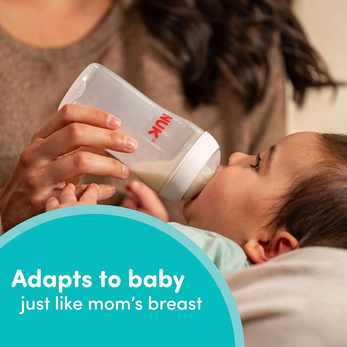 NUK Perfect Match Natural Transition Glass Baby Bottles, 4 oz (120 ml), 3 Pack - view 5