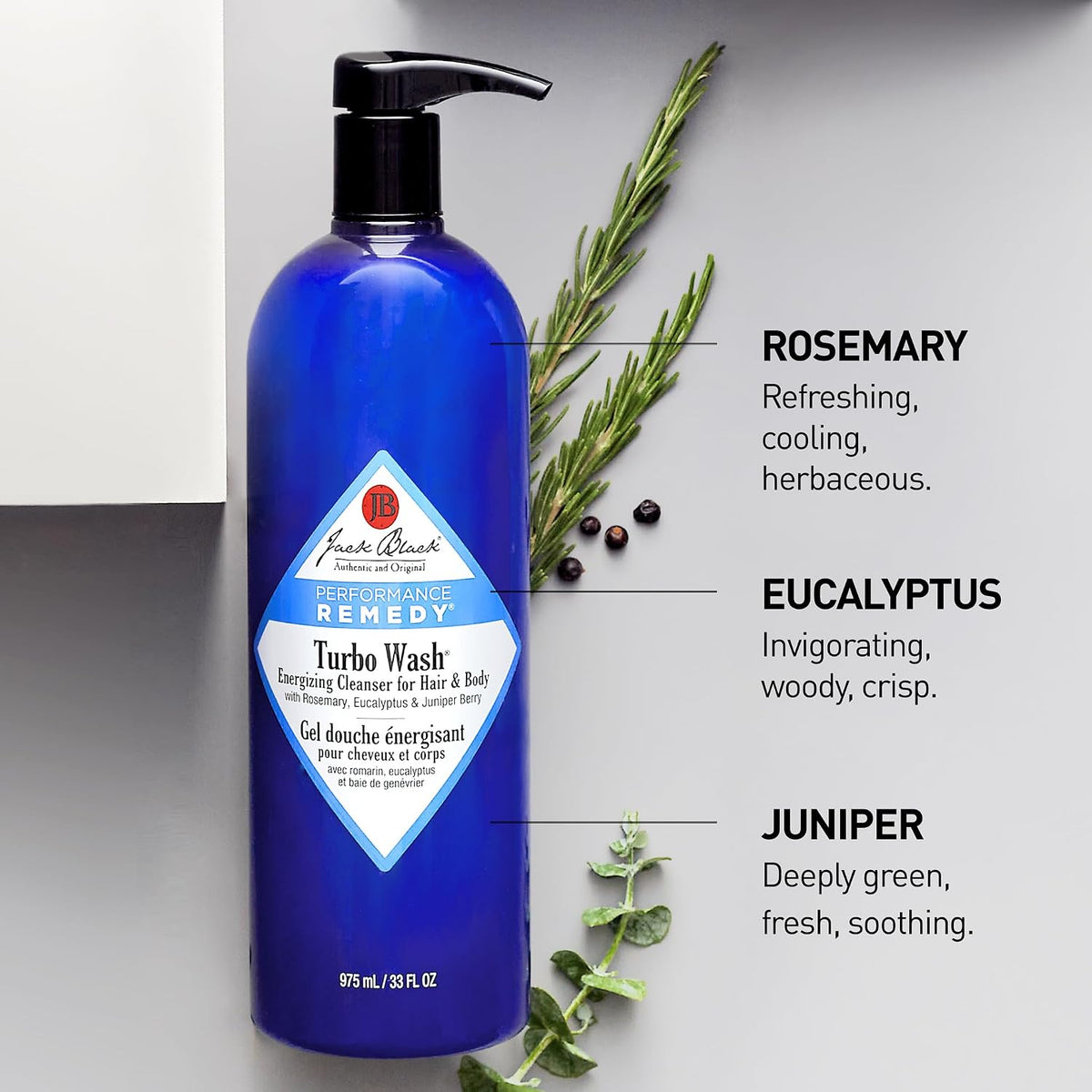 Jack Black Turbo Wash Energizing 2-in-1 Body Wash & Shampoo, 3 Fl Oz (90 ml) - view 4