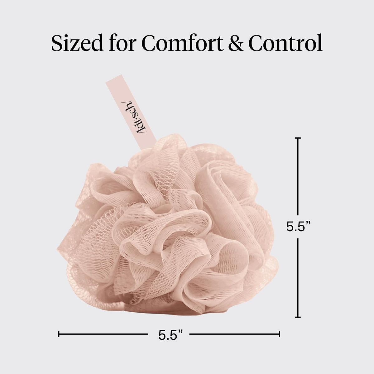 Kitsch Shower Loofah Mesh Body Scrubber, 3 Piece Set - view 3
