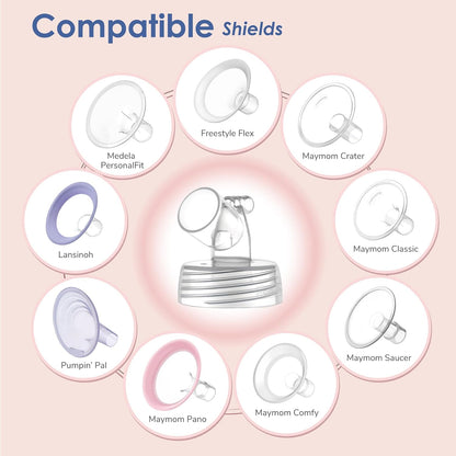 Maymom Wide-Mouth Breast Pump Connectors, 2 Pieces - view 3