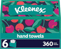 Kleenex Disposable Paper Hand Towels, 6 Boxes of 60 (360 Towels)