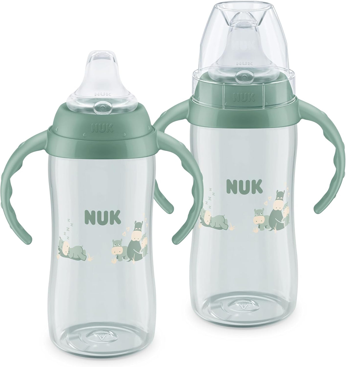 NUK First Choice Large Learner Cup, 10 oz, Green, 2-Pack — product view