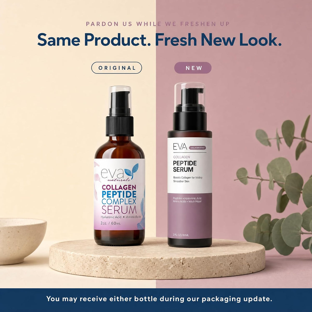 Eva Naturals Collagen Multi Peptide Face Serum with Copper Peptides 2 oz - view 2