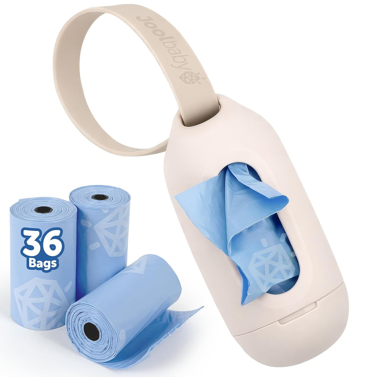 Jool Baby Nappy Bag Dispenser, Oatmeal, with Lavender Scented Refills