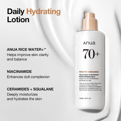 Anua Rice 70 Intensive Moisturizing Milk 150ml - view 3