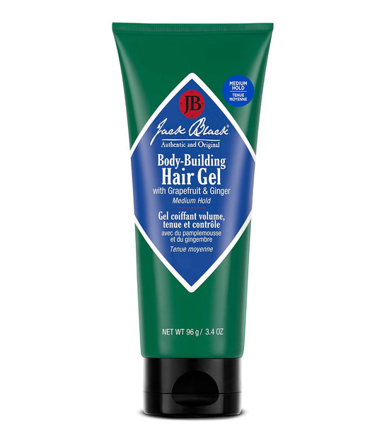 Jack Black Body-Building Hair Gel for Men, Medium Hold 3.4 oz