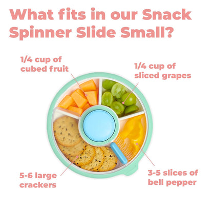 GoBe Kids Small Snack Spinner Slide, 4 Compartment Dispenser with Lid - view 2