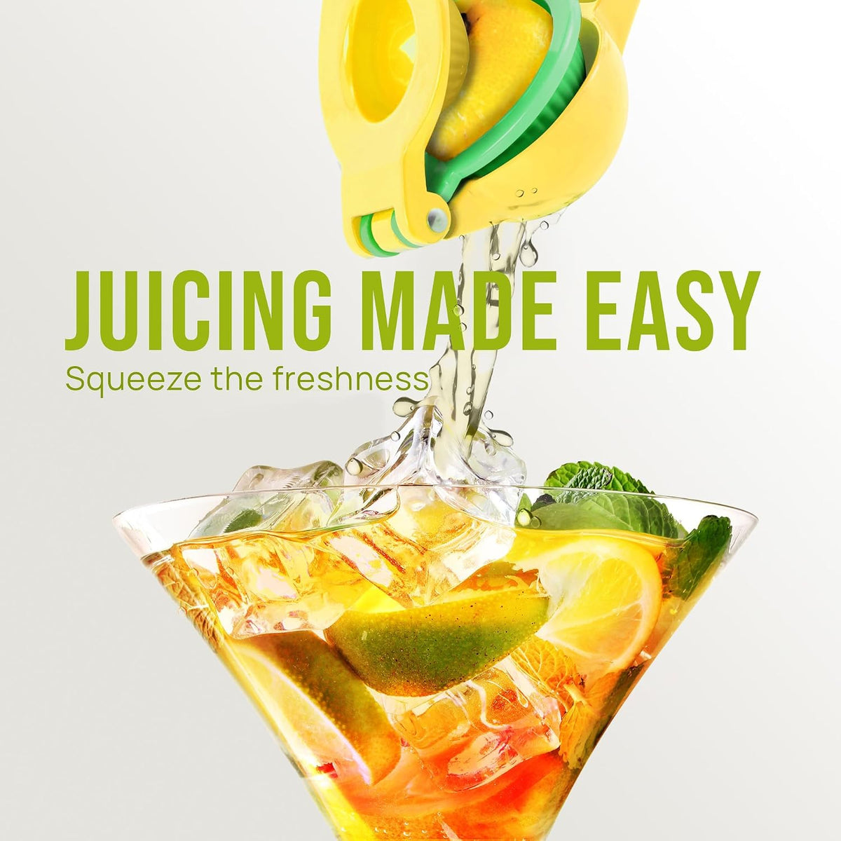 Zulay Kitchen Metal 2-in-1 Lemon Lime Squeezer, Yellow - view 4