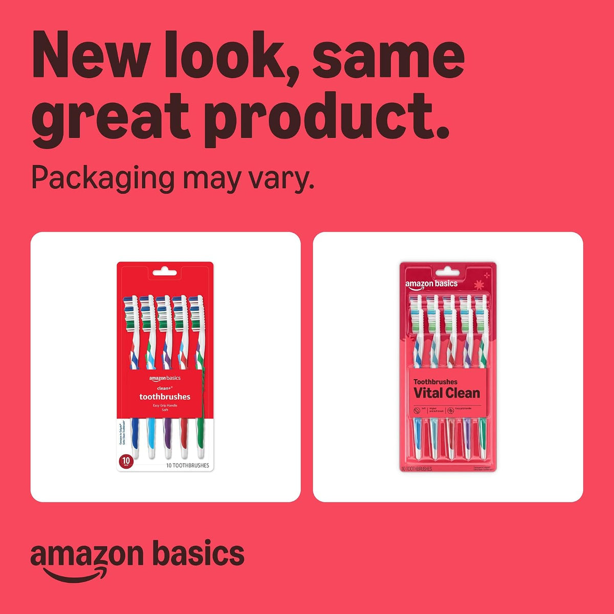 Clean Plus Soft Toothbrushes, Full Head, 10 Count, Assorted Colours - view 2