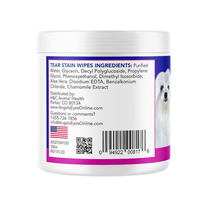 Angels' Eyes Gentle Tear Stain Wipes for Dogs and Cats, 100 Count - view 6