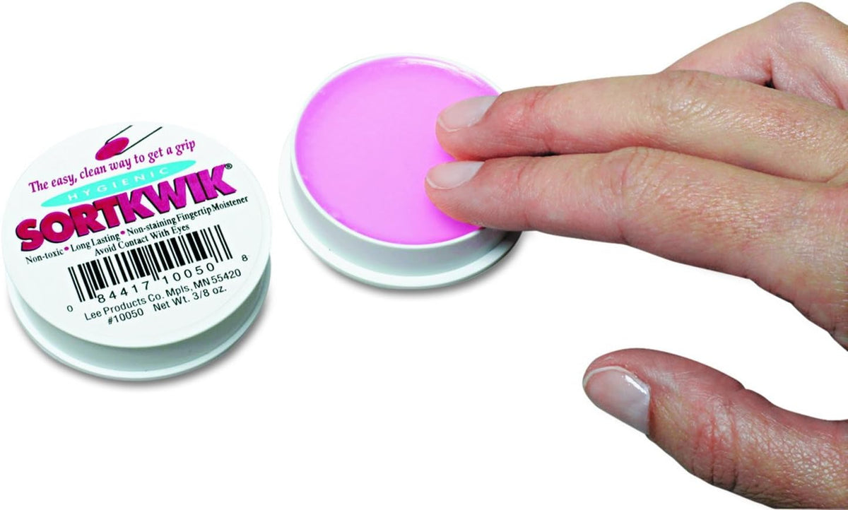Lee Sortkwik Fingertip Moisteners 3/227 g (8 oz), Pink, Pack of 3 — alternate product view