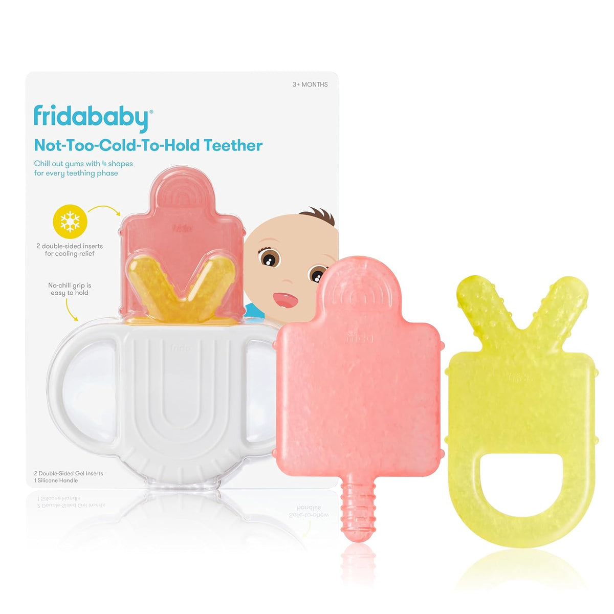 Frida 4-in-1 Silicone Teething Toy for Babies