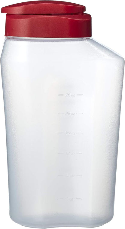 GoodCook 1 Quart Bottle with Snap Lock Easy-Pour Lid, Clear