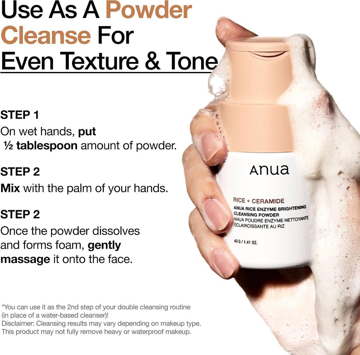 Anua Rice Enzyme Brightening Cleansing Powder 42ml - view 4