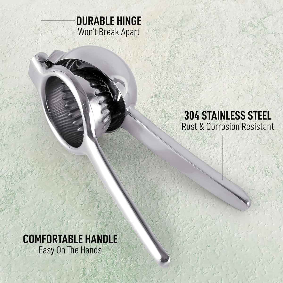 Zulay Kitchen Stainless Steel Lemon Squeezer, Heavy Duty - view 4