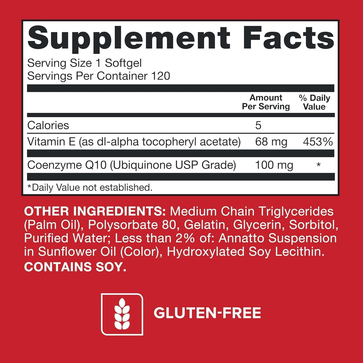 Qunol Ultra CoQ10 100 mg, 120 Softgels - view 6