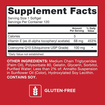 Qunol Ultra CoQ10 100 mg, 120 Softgels - view 6