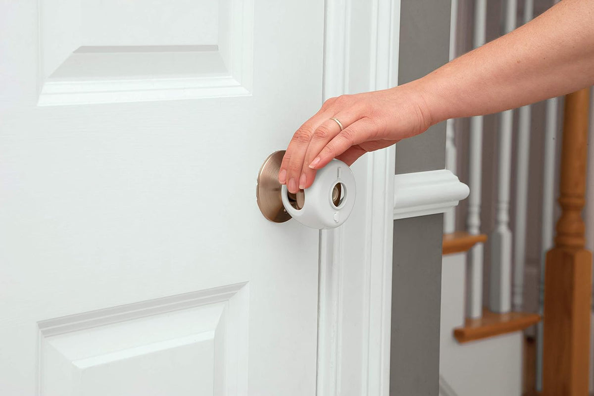 Safety 1st Parent Grip Door Knob Covers, White, Pack of 4 - view 3
