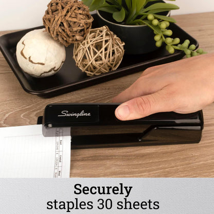 Swingline 747 Classic Stapler, 30 Sheet Capacity, Metal, Black (74701) - view 2