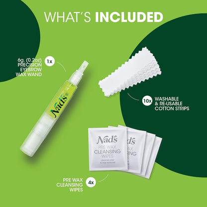 Nad's Eyebrow Shaper Wax Kit with Cotton Strips - view 2