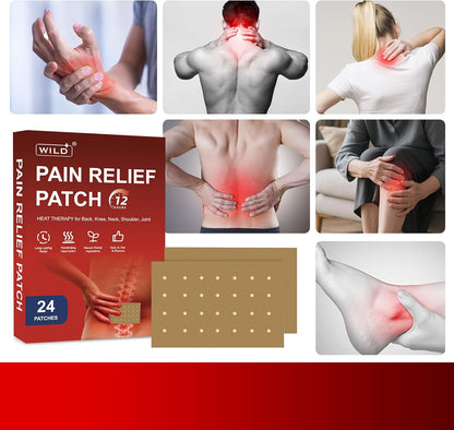 WILD+ Herbal Self-Heating Patches for Back, Neck and Shoulders, 24 Count - view 6