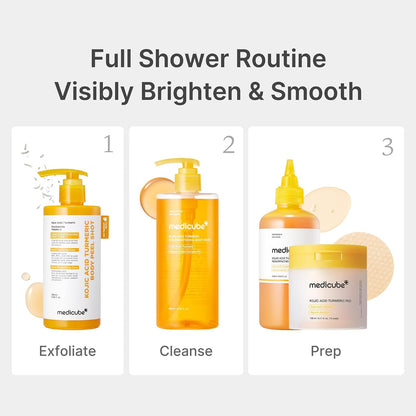 medicube Kojic Acid Turmeric Brightening Body Wash, 13.52 fl oz - view 6