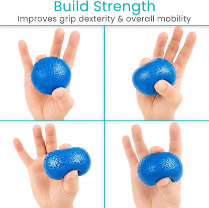Vive Hand Therapy Stress Balls Set with Storage Bag - view 6