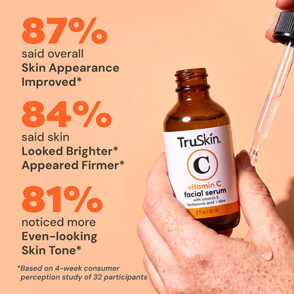 TruSkin Brightening Vitamin C Serum with Hyaluronic Acid, 2 fl oz - view 3