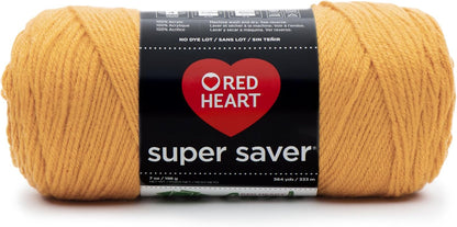 Red Heart Super Saver Yarn, Gold, 364 Yards