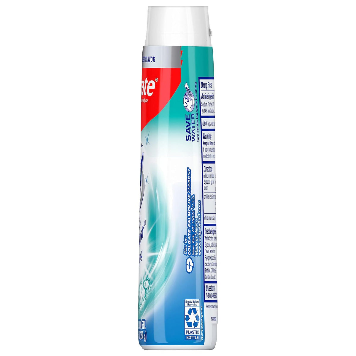 Colgate 2-in-1 Whitening Toothpaste Gel and Mouthwash Icy Blast 4.6 oz - view 4