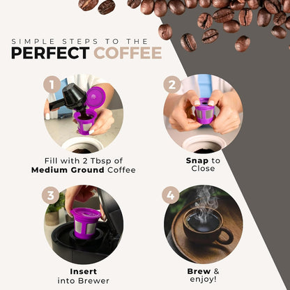Perfect Pod Café Save Reusable Coffee Pod Filter Cups, Pack of 4 - view 5