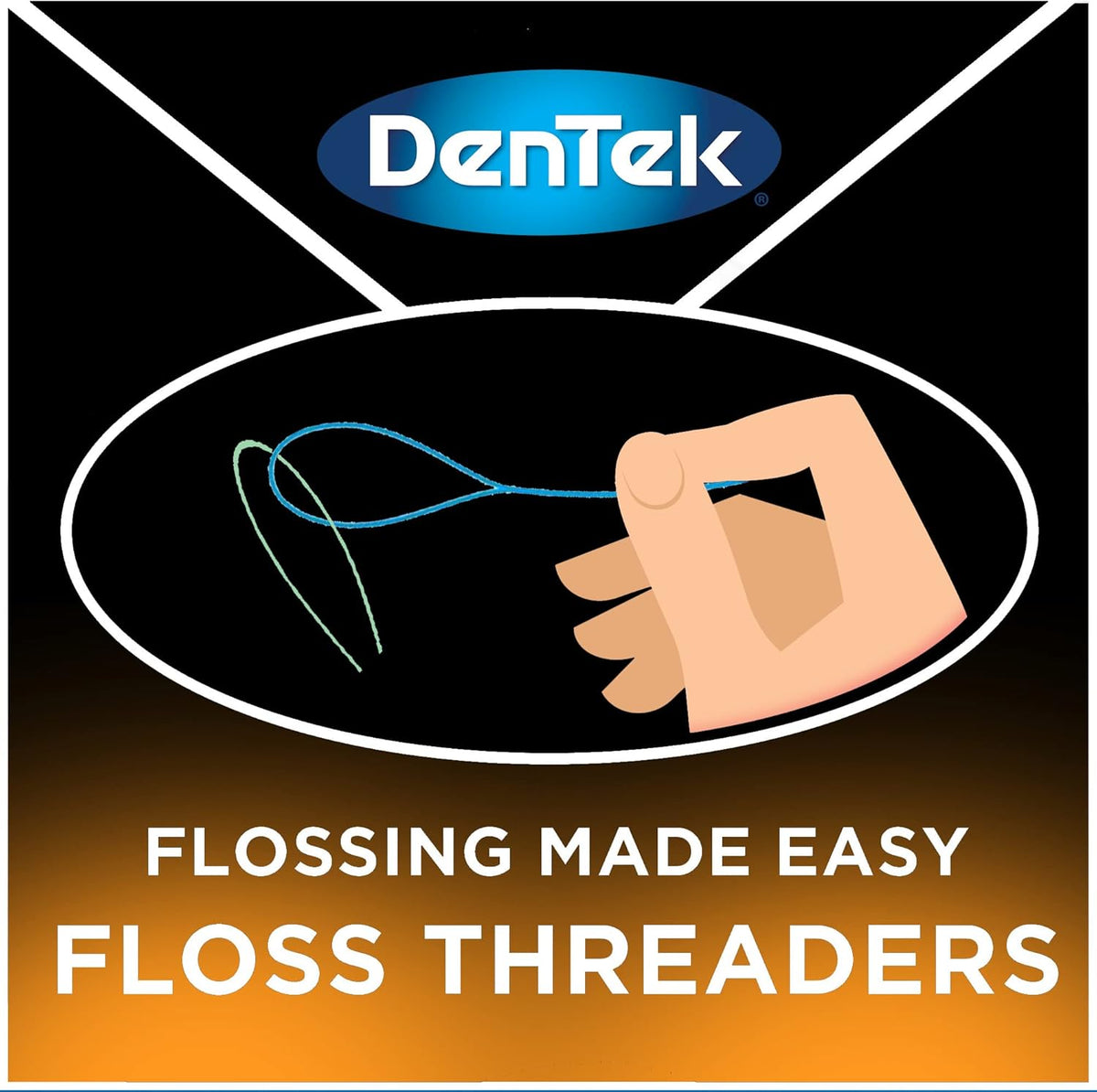 DenTek Floss Threaders for Braces, Bridges & Implants, 50 Count, Pack of 6 - view 2