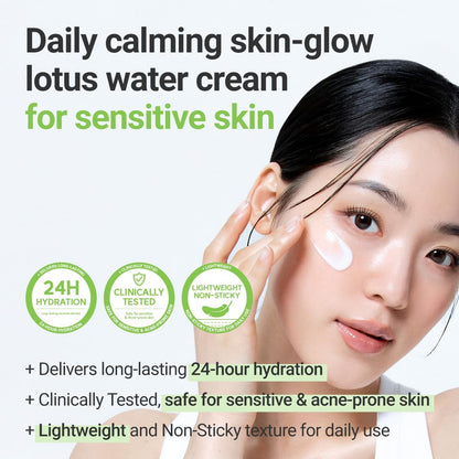Rovectin Lotus Water Cream Face Moisturiser 60ml - view 5