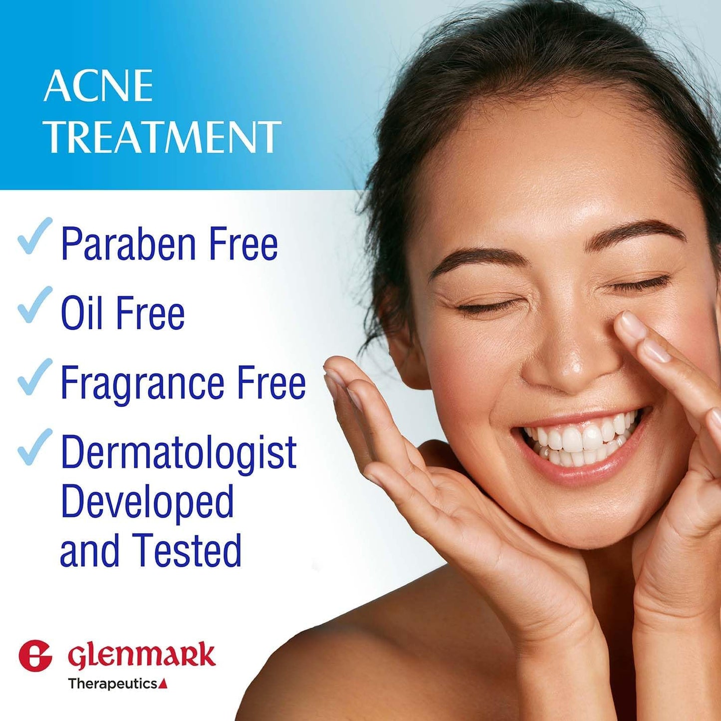 Glenmark Adapalene Gel 0.1% Acne Treatment — Paraben-Free Retinoid for Face | 15g