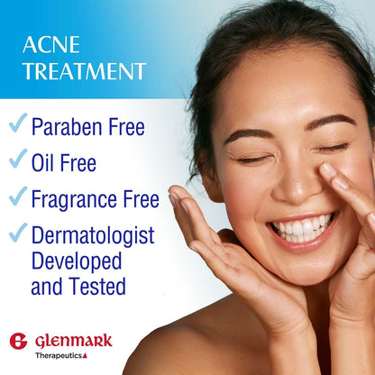 Glenmark Adapalene Gel 0.1% Acne Treatment — Paraben-Free Retinoid for Face | 15g