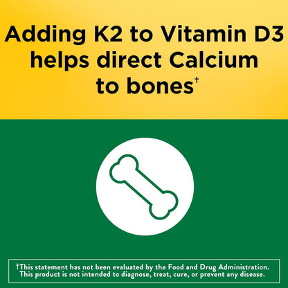Nature Made Vitamin D3 + K2 Supplement, 30 Softgels - view 3